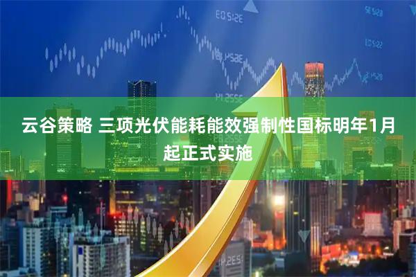 云谷策略 三项光伏能耗能效强制性国标明年1月起正式实施